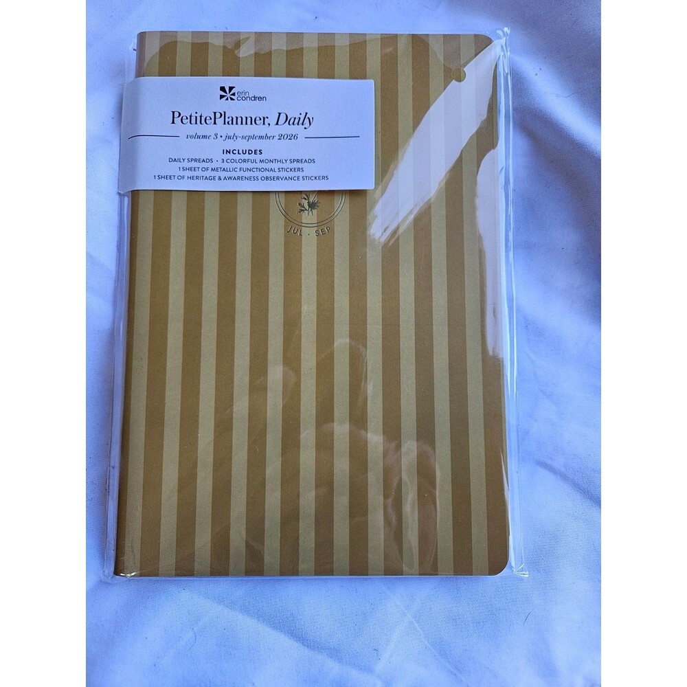 Erin Condren Q3 2026 Daily Bouquet Petite Planner Jul - Sep 2026,
